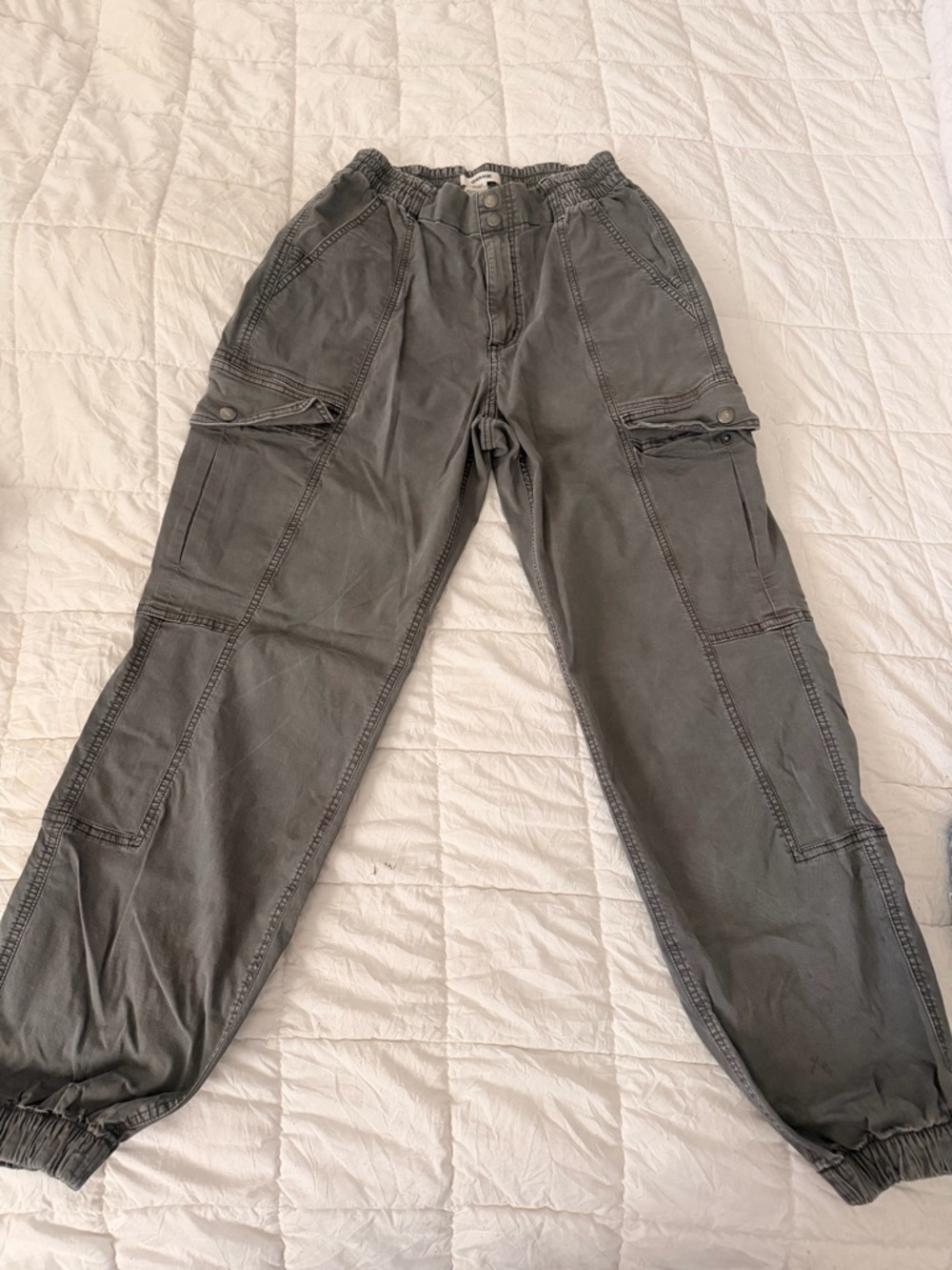 Garage Olive Cargo Jogger Pants